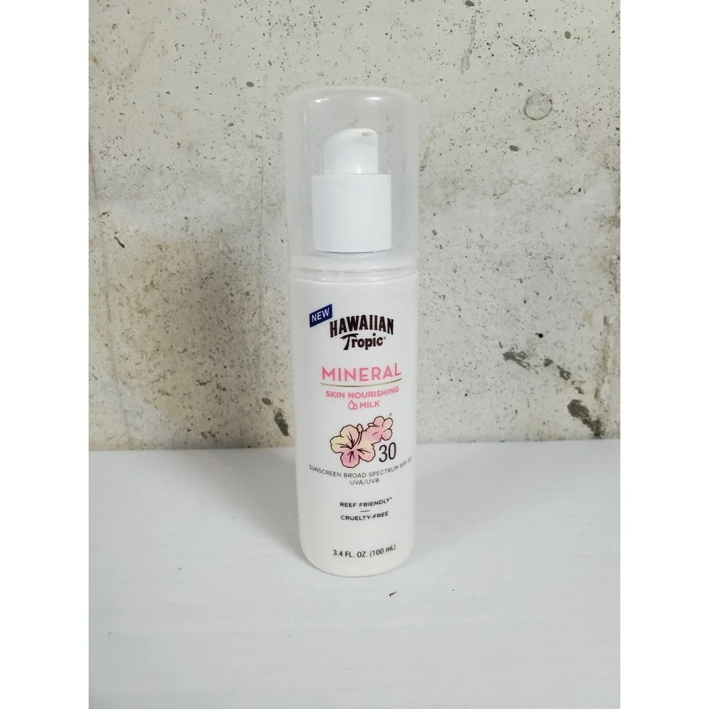 Hawaiian‎ Tropic Mineral Sun Milk Body Lotion - 3.4 fl oz (100 ml) - SPF 30